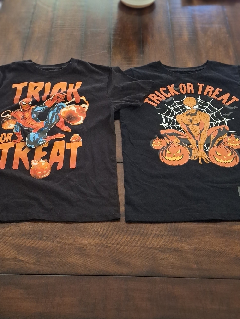 Boys Marvel Spider-Man Halloween Tees- Trick Or Treat (2 Shirts Included)